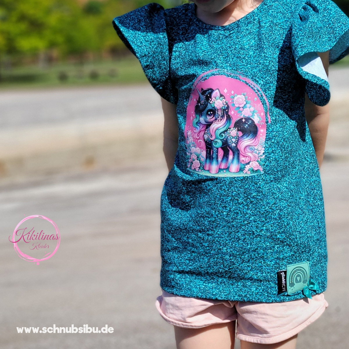 Bügelbild Einhorn Black Edition Nr. 8